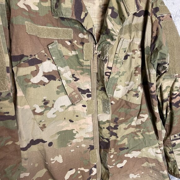 Tru Spec Women Military Army ACU OCP Scorpion Camo Full Zip Cargo Jacket M Long - Picture 7 of 13